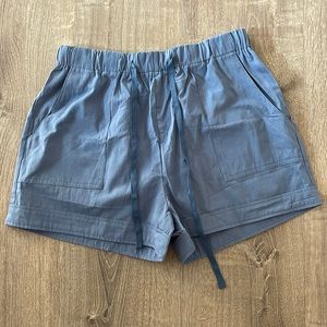 Blue shorts. Size M with adjustable waist for comfortable fit!